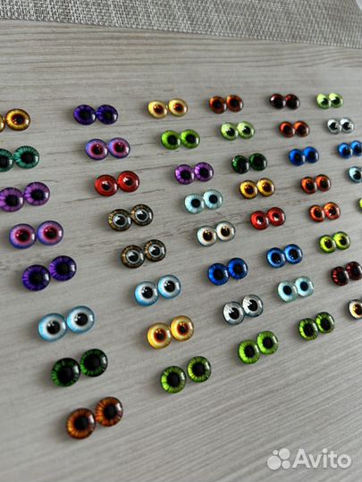 Стеклянные глазки 10 мм