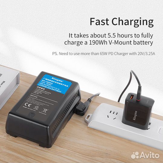 Кабель для зарядки V- Mount Type-C-D-Tap