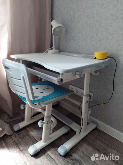 Растущая парта и стул mealux