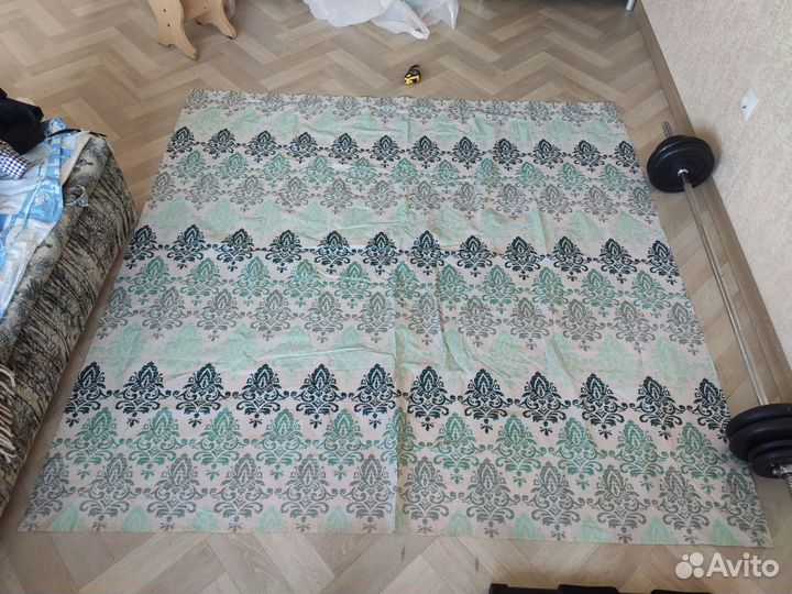 Карниз 2 м. (регулиру) + 2 штора для ванны 1.8*1.8