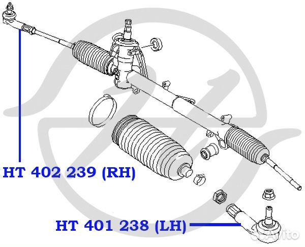 Наконечник рулевой тяги, правый