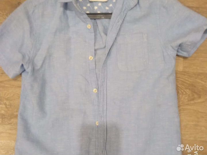 Рубашка льняная некст 134 см