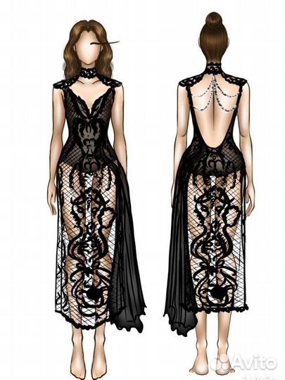 Технические и художественные эскизы одежды