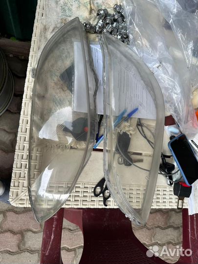 Стекла фар + линзы мазда 3