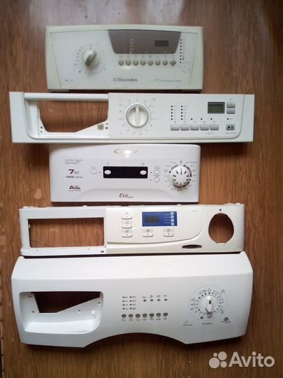 Панели стиральных машин с блоками управления