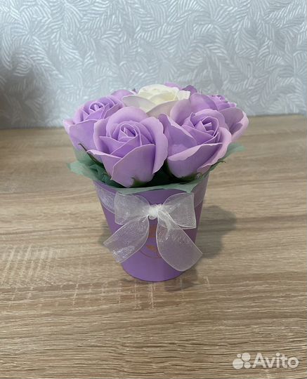 Букет из мыльных роз