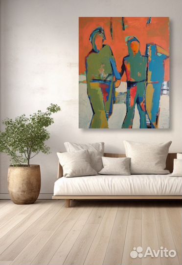 Картина абстракция Большая картина в подарок