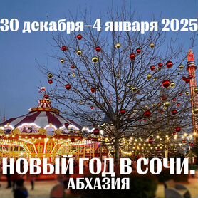 Новый год в Сочи. Абхазия 30 декабря – 4 января 20