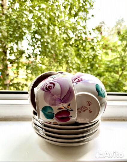 Чайный сервиз (чашка с блюдцем)