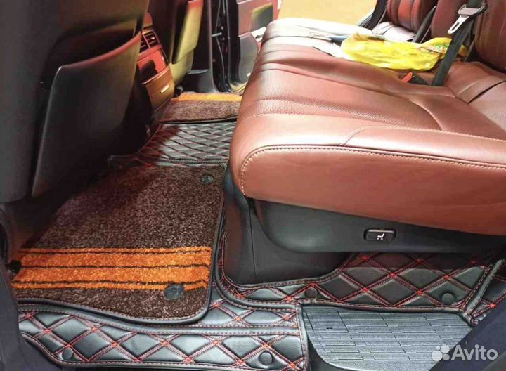 3Д коврики из экокожи lexus LX 2016 3