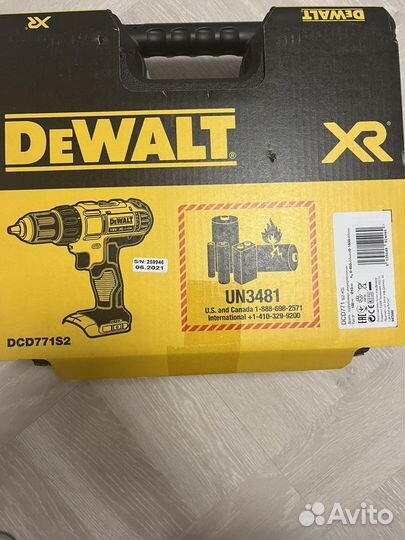 Дрель-шуруповерт Dewalt 18.0 В XR DCD7771D2