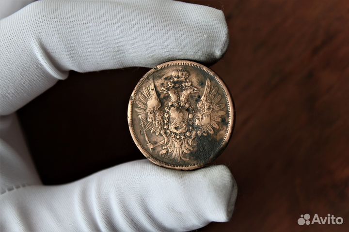 2 Копейки 1858 Николай I речная в Твери