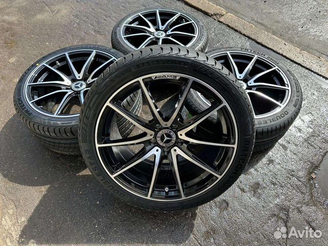 Новые разноширокие колеса на Mercedes AMG R19