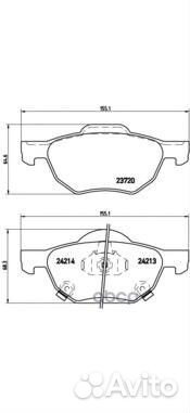 Колодки тормозные honda accord 2.0/2.2/2.4 03