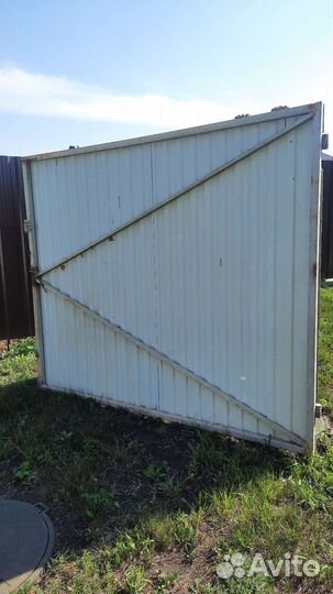 Ворота с калиткой распашные бу