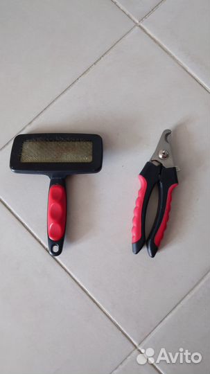 Гриндер (когтерез) и щётка) пуходерка) для собак