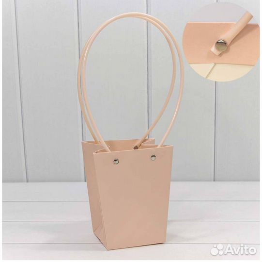 Пакет подарочный «Ваза для цветов» 15,5*13*9,5 Пер