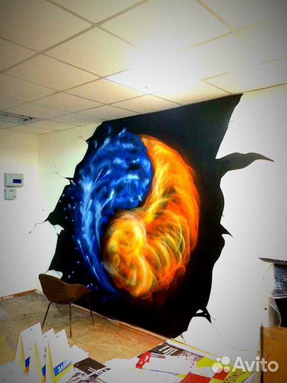 Роспись стен, художественное оформление, граффити