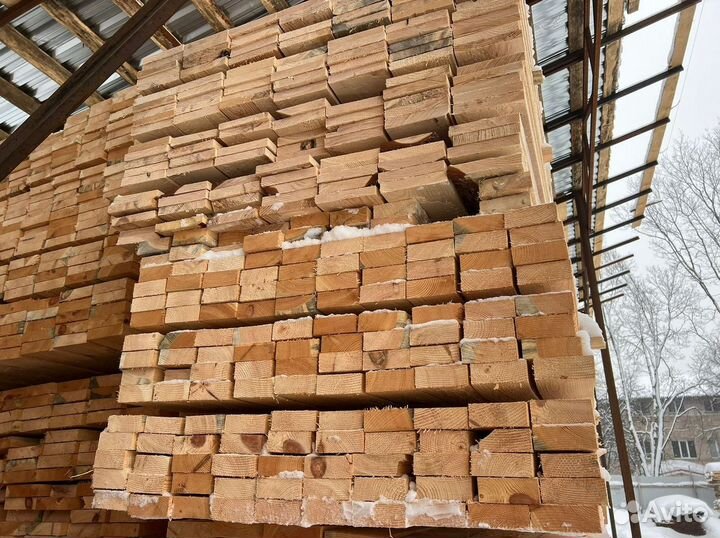 Доска обрезная 40х200х6000мм