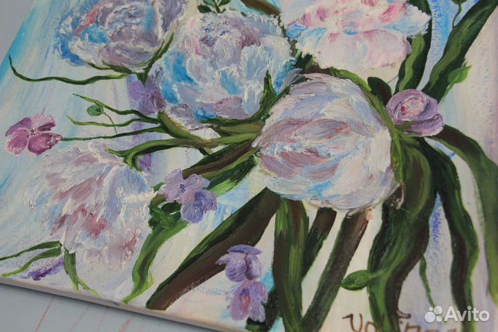 Картина маслом цветы