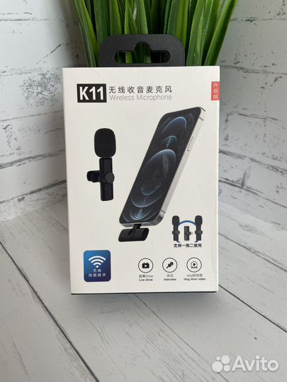 Петличный беспроводной микрофон для iPhone Новый