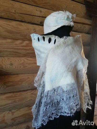 Комплект шапка и шарф женский