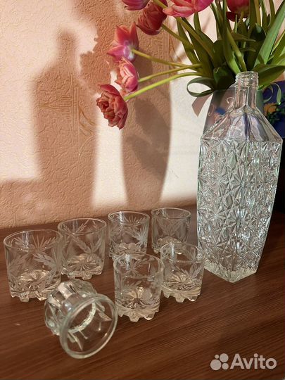 Набор стекло хрусталь СССР