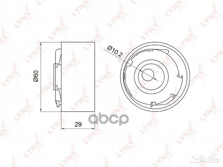 Ролик ремня грм LADA kalina/granta 1.4/1.6 PB-1