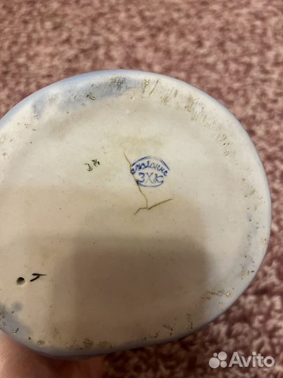 Пепельница СССР цветное стекло