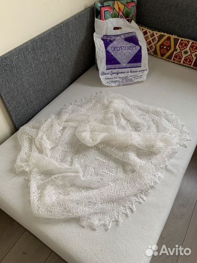 Пуховый платок оренбурский новый