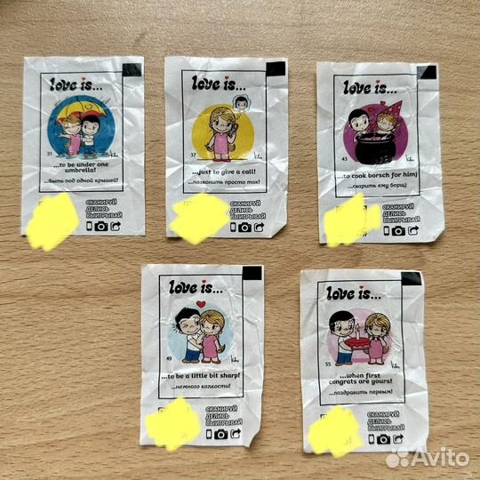 Вкладыши love is 7,8 серия