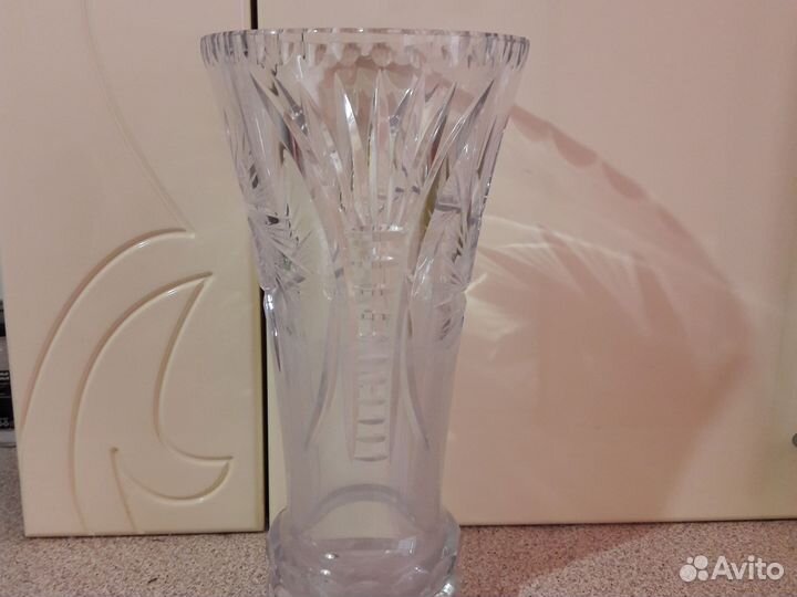 Хрустальная ваза винтаж