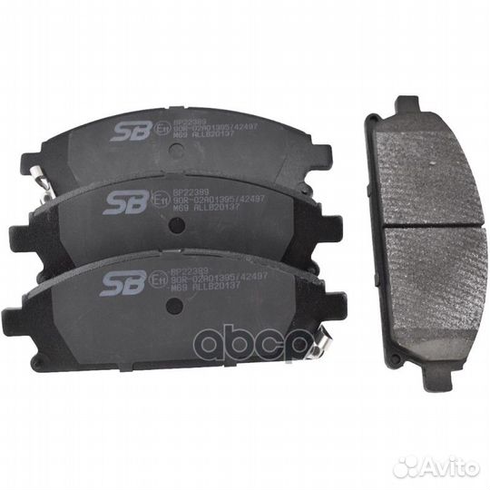 Колодки тормозные дисковые передние BP22389 SB