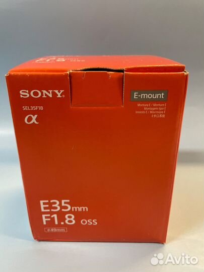 Sony E 35mm F1.8 OSS новый