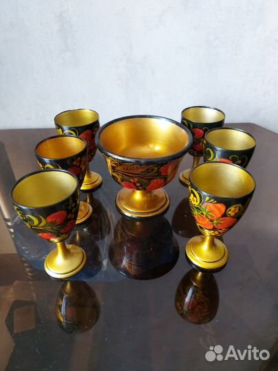 Набор для вина хохлома