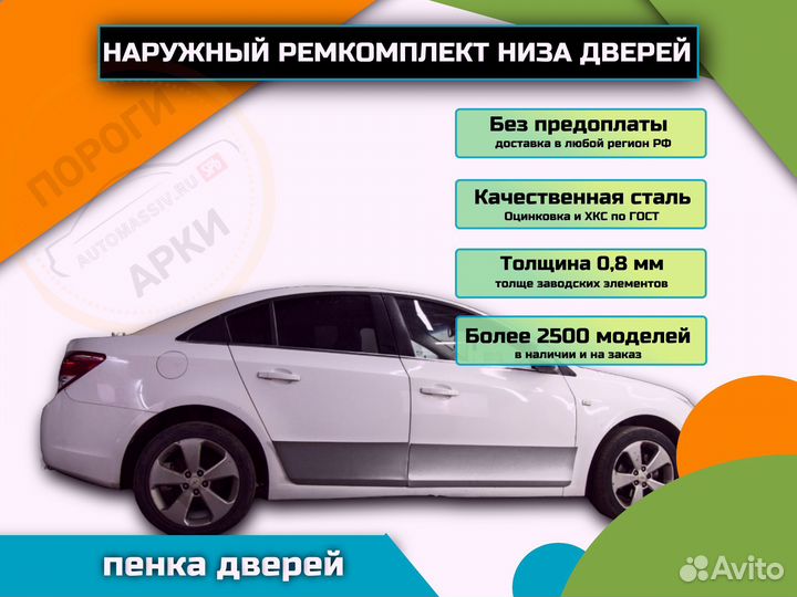 Ремонтные пороги Toyota Vitz 1 (P10) и др