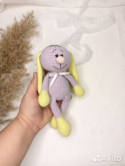 Вязаны зайчики, игрушка для самых маленьких htt