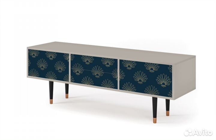 Тв-тумба T4 - Сатин - Blue Lotus