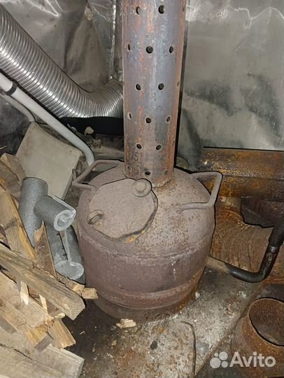 Печь на отработанном масле с воздушным контуром