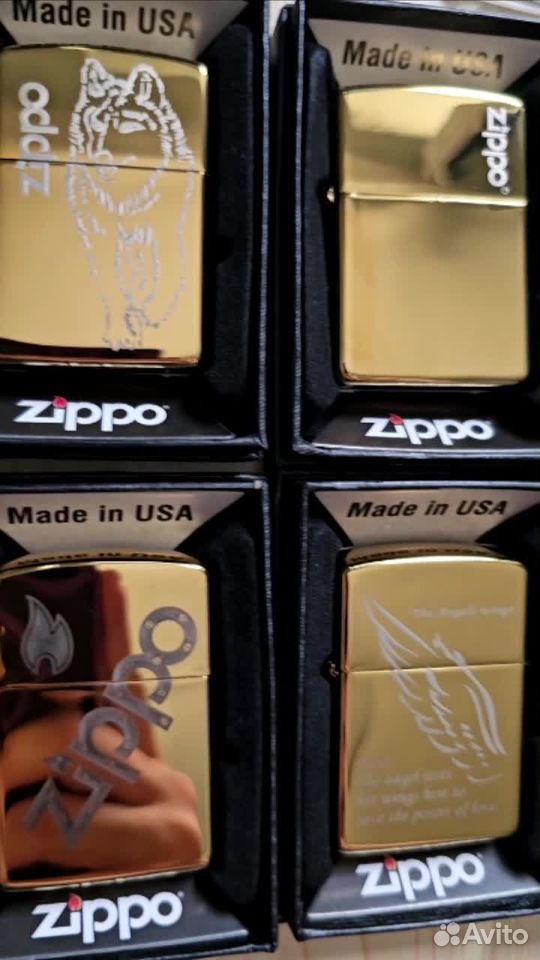 Зажигалка бензиновая zippo зиппо Gold новая