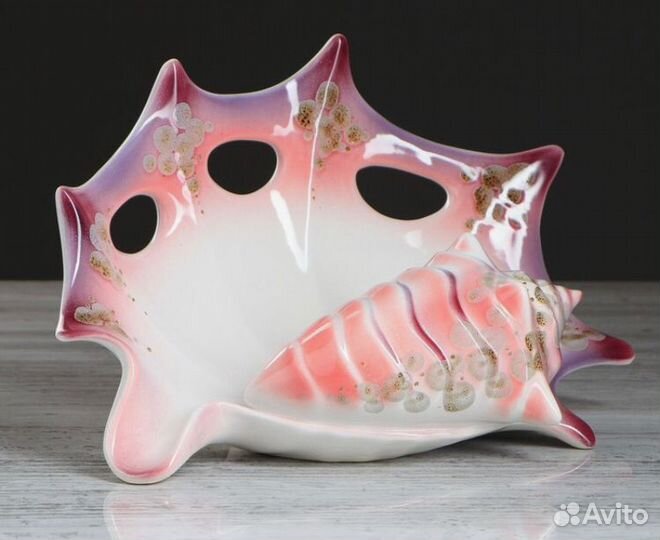 Керамическая настольная ваза «Ракушка»