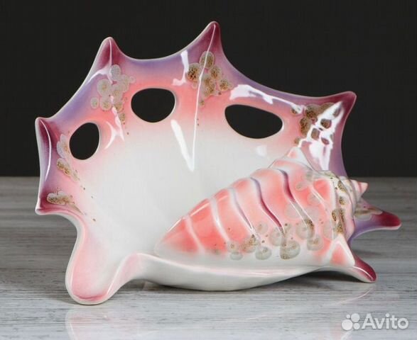 Керамическая настольная ваза «Ракушка»