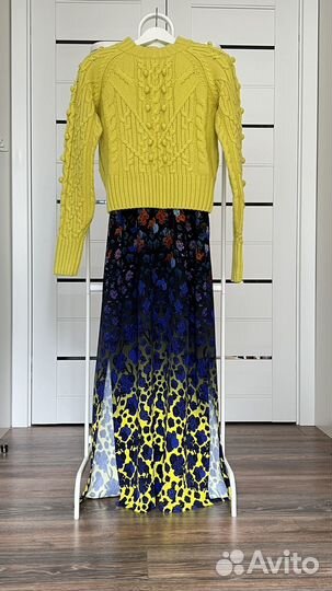 Комплект: платье из вискозы и свитер H&M