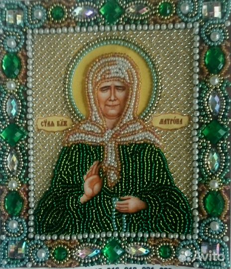 Икона Св. Блж. Матрона Московская (Бронь)