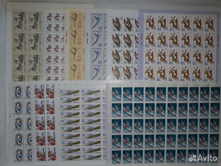 Марки СССР 10 листов 60-70г Спорт и др - За Все