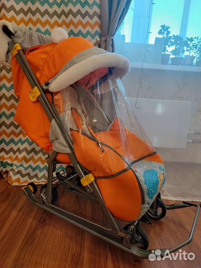 Детские санки коляска 