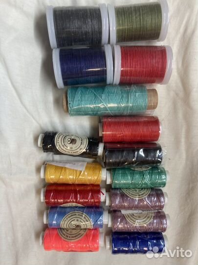 Нитки вощеные для кожи