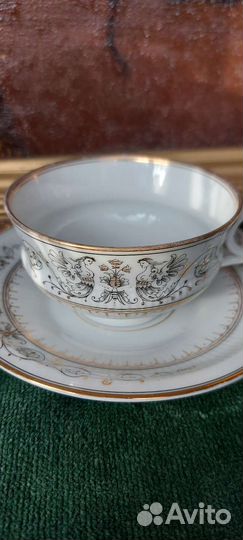 Антикварная чайная пара.19 век Россия