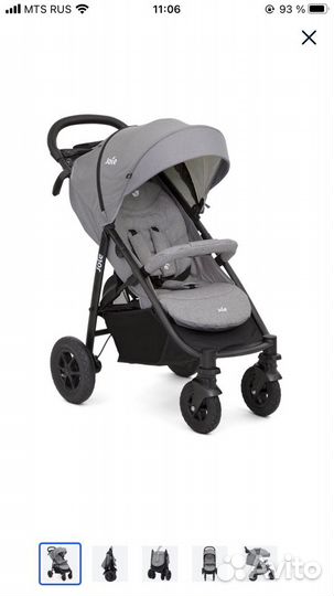 Коляска прогулочная Joie Litetrax 4 Air (Gray Flan