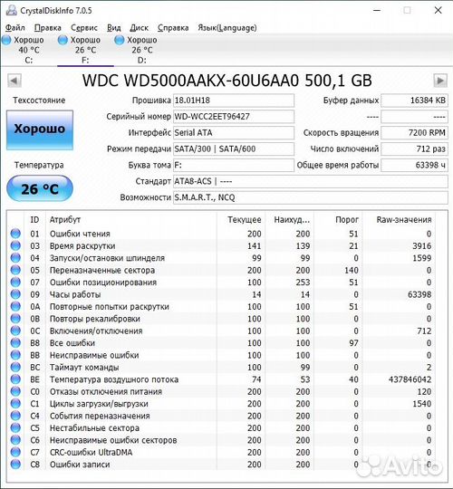 Жесткий диск 500 гб 3.5 WD Blue